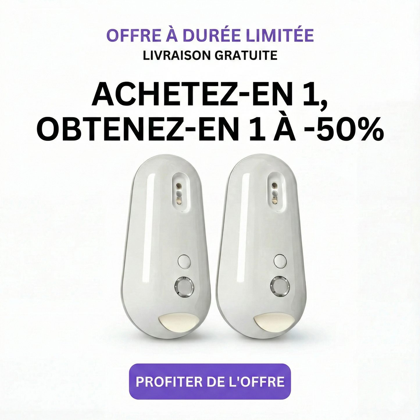 Désinfectant UV Auto-Nettoyant avec Veilleuse pour Toilettes